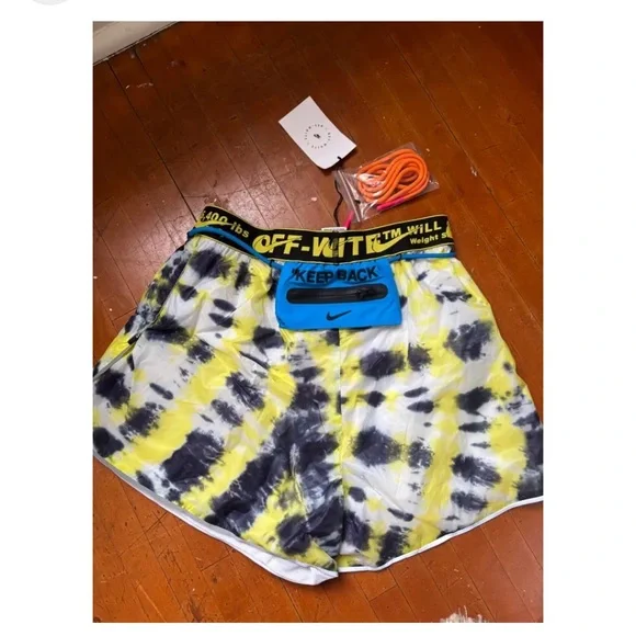Off White Shorts Nwt Offwhite X Nike Tie Dye Nrg Shorts Poshmark